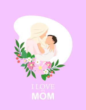 Mother Child Love Illustration Wallpaper