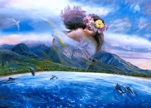 Mother Nature Fantasy Love Wallpaper