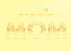 Mothers Day Floral Greeting Design Wallpaper