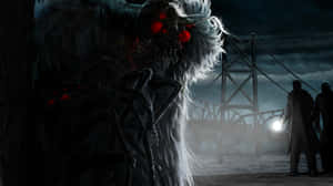 Mothman Encounterat Night Wallpaper