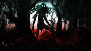 Mothman_in_ Mystic_ Forest Wallpaper