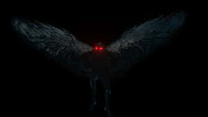 Mothman Red Eyed Creature Wallpaper