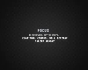 Motivational Focus Quote Black Background Wallpaper