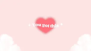 Motivational Heart Aura Background Wallpaper