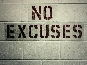 Motivational No Excuses Wall Art Wallpaper