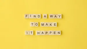 Motivational Quote Yellow Background Wallpaper