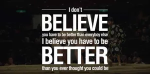 Motivational Sports Quote Believe To Be Better Wallpaper