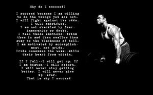 Motivational Sports Quotewith Athlete Wallpaper