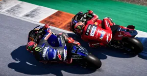 Moto G P Racers Cornering Action Wallpaper