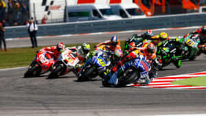 Moto G P Racers Cornering Speed Wallpaper