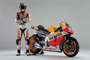 Moto G P Riderand Repsol Honda Bike Wallpaper