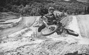 Motocross Rider Gas Gas Action Shot Wallpaper