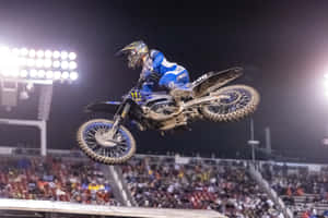 Motocross Rider Night Jump.jpg Wallpaper