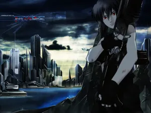 Motoko Kusanagi, A Cyberpunk Heroine Wallpaper