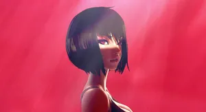 Motoko Kusanagi In Action Wallpaper