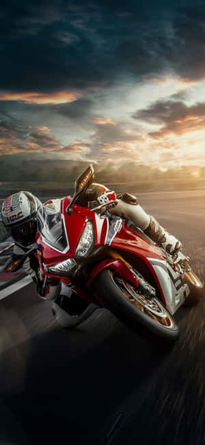 Motorcycle Iphone Red Honda Cbr Racer Wallpaper