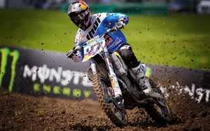 Motorcyclist Motorcycle Dirt Race Wallpaper