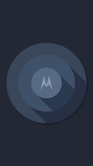 Motorola Minimalist Blue Wallpaper