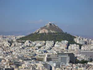 Mount Lycabettus Athens Clear Sky Wallpaper