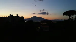 Mount Vesuvio Italy Silhouette Scenery Wallpaper