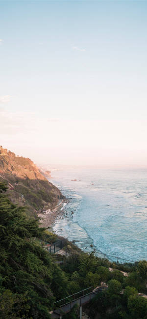 Mountain And Sea Malibu Iphone Wallpaper