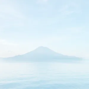 Mountain Lake Aesthetic Light Blue Wallpaper