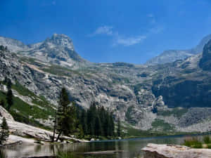 Mountain_ Lake_ Serenity Wallpaper