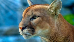 Mountain Lion Profile Portrait Wallpaper