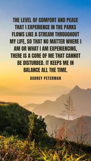 Mountain_ Peace_ Quote_ Audrey_ Peterman Wallpaper