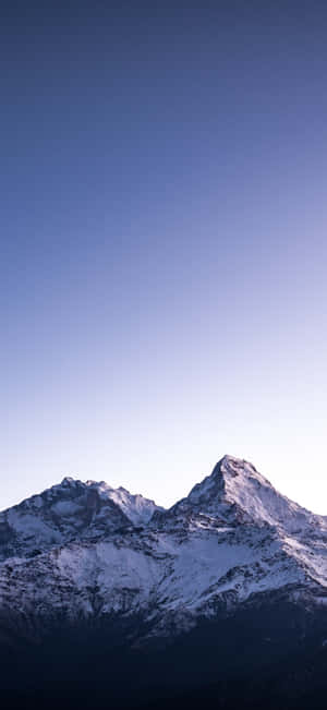 Mountain_ Peaks_at_ Twilight_ Vertical Wallpaper