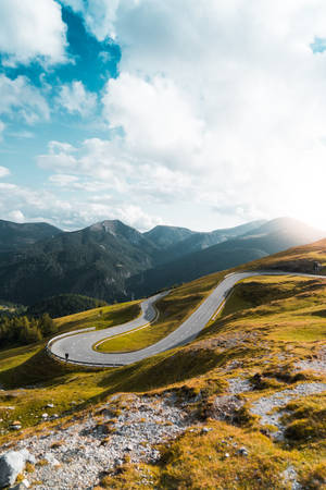 Mountain Road On High Resolution Iphone Wallpaper