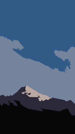Mountain Silhouette Phone Wallpaper Wallpaper