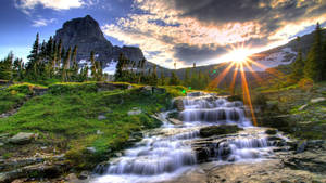 Mountain Stream Hd Scenery Wallpaper