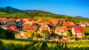 Mountain Village In France Wallpaper