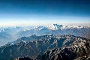 Mountains Aerial Topography Wallpaper