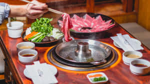 Mouth-watering Shabu-shabu Wallpaper