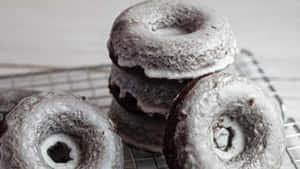 Mouthwatering Glazed Donut Wallpaper