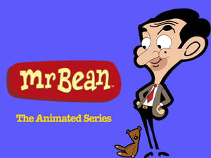 Mr. Bean Purple Background Illustration Wallpaper