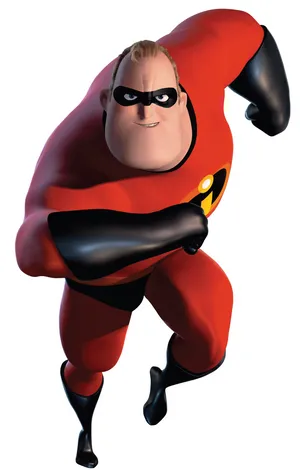 Mr. Incredible Running Pose Wallpaper