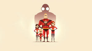 Mr. Incredible Simple Art Wallpaper