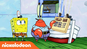 Mr. Krabs Patty Menu Wallpaper