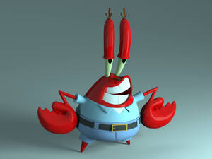 Mr. Krabs' White Teeth Wallpaper