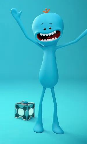 Mr Meeseeks Arms Raise Wallpaper