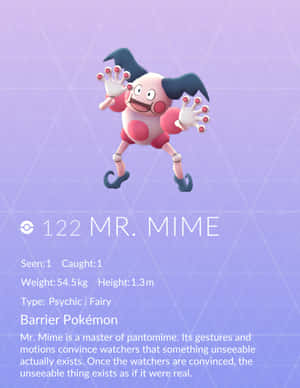 Mr Mime Description And Stats Wallpaper