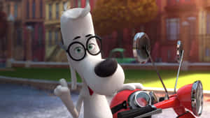 Mr Peabody Scooter Scene Wallpaper