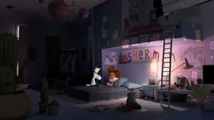 Mr Peabody Sherman Bedroom Scene Wallpaper