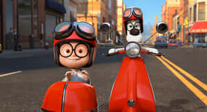 Mr Peabody Sherman Scooter Adventure Wallpaper