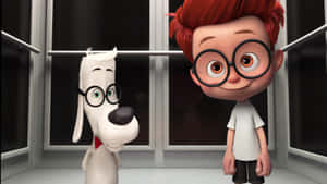 Mr Peabodyand Sherman Elevator Scene Wallpaper