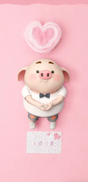Mr Piggy Giving Love Wallpaper