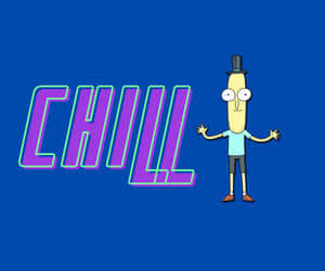 Mr. Poopybutthole From Rick And Morty In Action Wallpaper